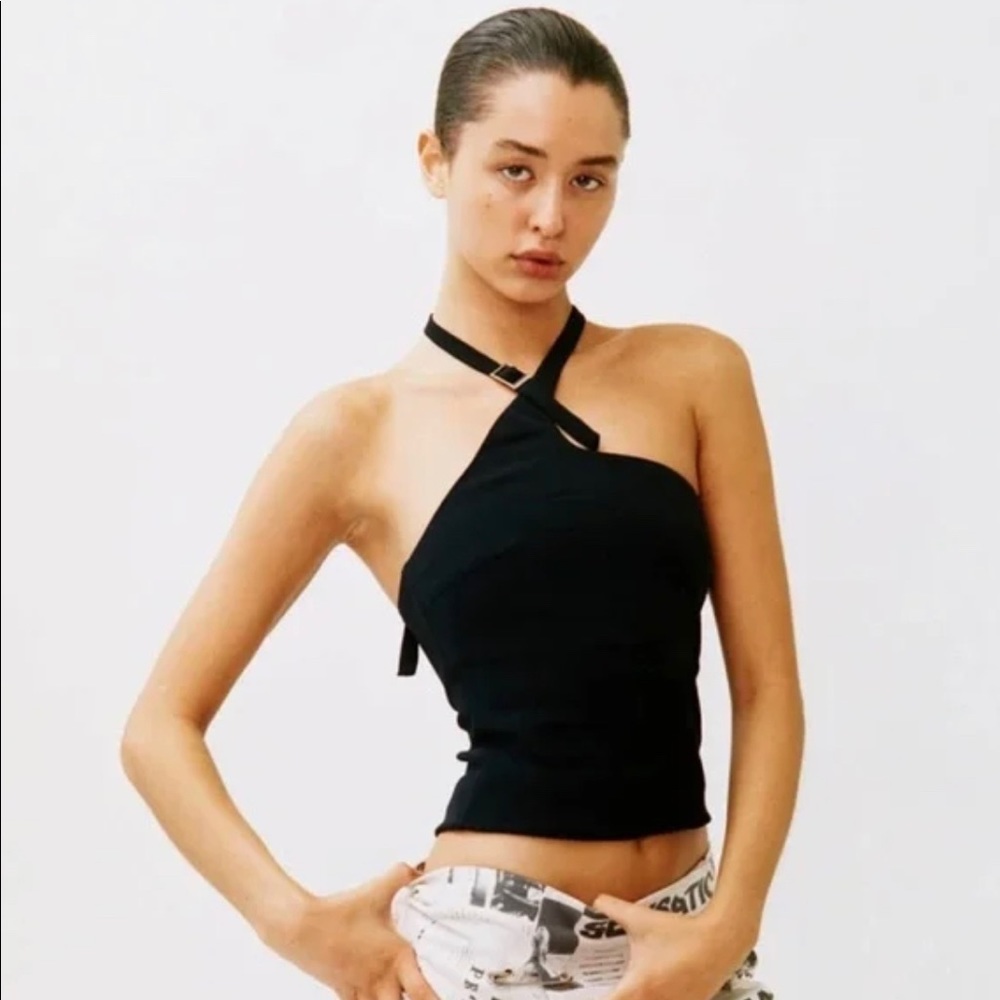 With Jean Buckles Top